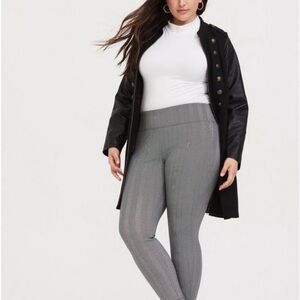 Torrid Black Herringbone Ponte Pant Size 2